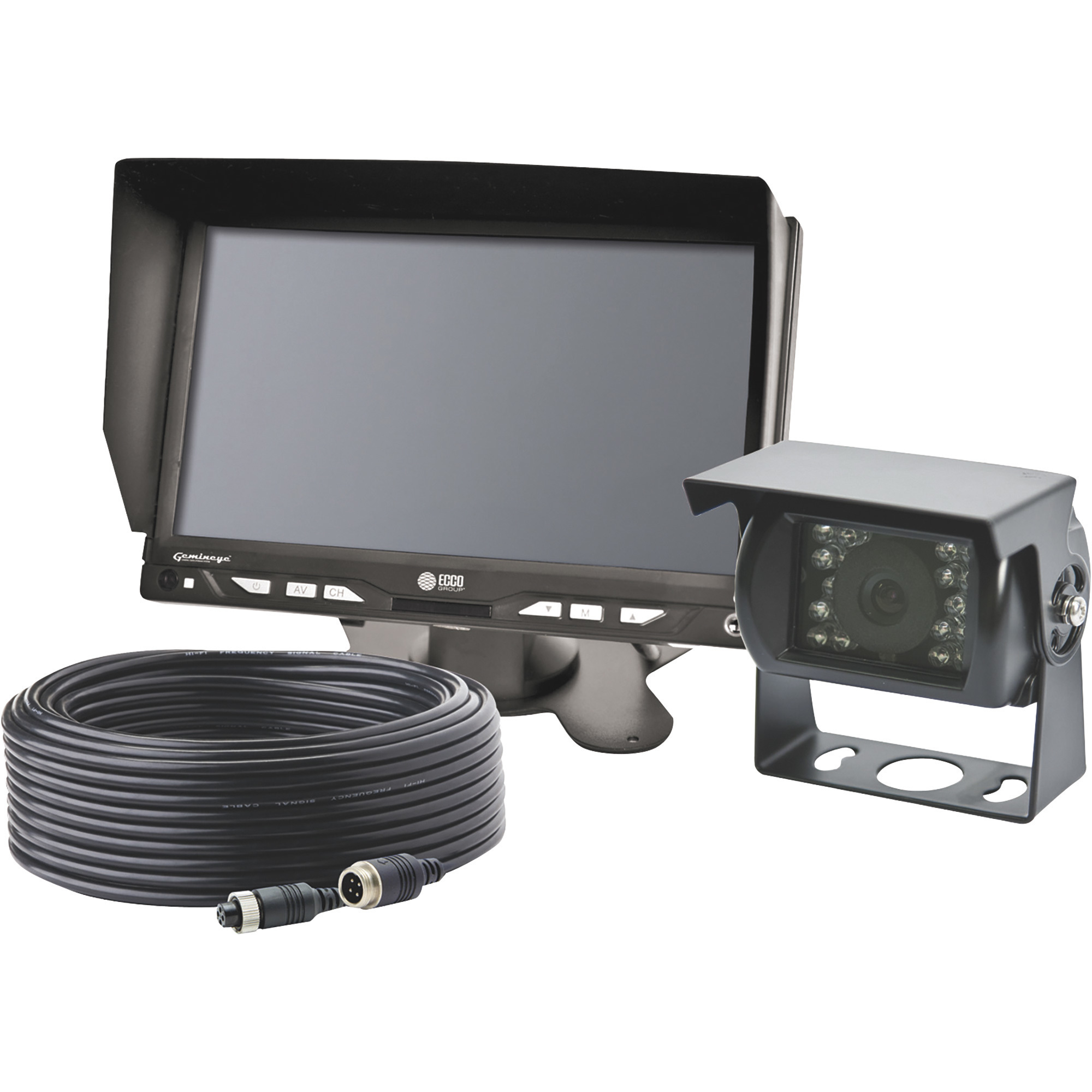 ECCO Remote Control Backup Camera System, 7in. Color Monitor, Infrared Color Camera, Model# K7000B